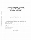 Research paper thumbnail of The local galaxy density and the arm class of spiral galaxies