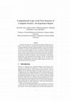 Research paper thumbnail of Computational Logic in the First Semester of Computer Science: An Experience Report