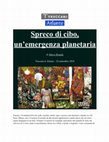 Research paper thumbnail of SPRECO DI CIBO, UN'EMERGENZA PLANETARIA