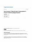 Research paper thumbnail of Strain Genotypes of Gibberella fujikuroi mating population A (Fusarium moniliforme) Mapping Population