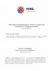 Research paper thumbnail of Evolutionary Algorithms: Handling Constraints and Application