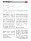 Research paper thumbnail of Longer-acting factor VIII to overcome limitations in haemophilia management: the PEGylated liposomes formulation issue