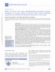 Research paper thumbnail of Effect of cheese and casein phosphopeptide-amorphous calcium phosphate on erosive lesions of primary teeth enamel following exposure to amoxicillin and ibuprofen syrups: An in vitro study