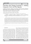 Research paper thumbnail of Forest Biota under Changing Concentration in Acidifying Compounds in the Air and Their Deposition