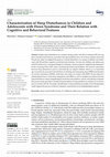 Research paper thumbnail of Characterization of Sleep Disturbances in Children and Adolescents with Down Syndrome and Their Relation with Cognitive and Behavioral Features