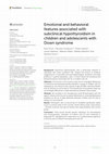 Research paper thumbnail of Emotional and behavioral features associated with subclinical hypothyroidism in children and adolescents with Down syndrome