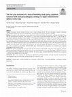 Research paper thumbnail of The five year outcome of a clinical feasibility study using a biphasic construct with minced autologous cartilage to repair osteochondral defects in the knee