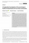 Research paper thumbnail of A Longitudinal Investigation of Psychological Disorders in Patients Prior and Subsequent to a Diagnosis of Ovarian Cancer