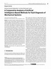 Research paper thumbnail of A Comparative Analysis of Artificial Intelligence-Based Methods for Fault Diagnosis of Mechanical Systems