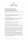 Research paper thumbnail of Alle kvinner bør delta i Mammografiprogrammet