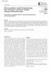 Research paper thumbnail of All our problems solved? Implementing peer learning in a geriatric hospital setting: A discussion paper