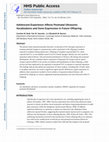 Research paper thumbnail of Adolescent experience affects postnatal ultrasonic vocalizations and gene expression in future offspring