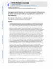 Research paper thumbnail of Transgenerational blunting of morphine-induced corticosterone secretion is associated with dysregulated gene expression in male offspring