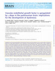 Research paper thumbnail of Vascular endothelial growth factor is upregulated by l-dopa in the parkinsonian brain: implications for the development of dyskinesia