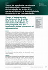 Research paper thumbnail of Conti, Teoria da aparência na reforma do Código Civil: A proposta de introdução do artigo 116, parágrafo único, e a imputabilidade da aparência de representação