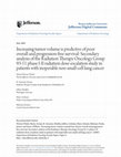 Research paper thumbnail of Increasing Tumor Volume is Predictive of Poor Overall and Progression-Free Survival: Secondary Analysis of the Radiation Therapy Oncology Group 93-11 Phase I-II Radiation Dose-Escalation Study in Patients with Inoperable Non–Small-Cell Lung Cancer