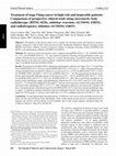 Research paper thumbnail of Treatment of stage I lung cancer in high-risk and inoperable patients: Comparison of prospective clinical trials using stereotactic body radiotherapy (RTOG 0236), sublobar resection (ACOSOG Z4032), and radiofrequency ablation (ACOSOG Z4033)