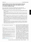 Research paper thumbnail of Analysis of first recurrence and survival in patients with stage I non–small cell lung cancer treated with surgical resection or stereotactic radiation therapy