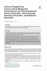 Research paper thumbnail of Clinical repetitive transcranial magnetic stimulation for veterans with major depressive disorder