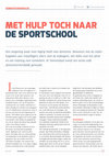 Research paper thumbnail of Met hulp toch naar de sportschool