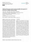 Research paper thumbnail of Multiscale lineament analysis and permeability heterogeneity of fractured crystalline basement blocks