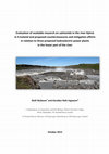 Research paper thumbnail of Evaluation of available research on salmonids in the river Þjórsá in S-Iceland and proposed countermeasures and mitigation efforts in relation to three proposed hydroelectric power plants in the lower part of the river