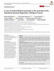 Research paper thumbnail of A case of marked bilateral asymmetry in the sacral alae of the Neandertal specimen Regourdou 1 (Périgord, France)