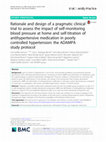 Research paper thumbnail of Rationale and design of a pragmatic clinical trial to assess the impact of self-monitoring blood pressure at home and self-titration of antihypertensive medication in poorly controlled hypertension: the ADAMPA study protocol