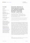 Research paper thumbnail of Automatic detection of facial expressions during the Cyberball paradigm in Borderline Personality Disorder: a pilot study