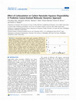 Research paper thumbnail of Effect of Carboxylation on Carbon Nanotube Aqueous Dispersibility: A Predictive Coarse-Grained Molecular Dynamics Approach