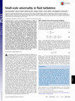 Research paper thumbnail of Small-scale universality in fluid turbulence