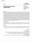 Research paper thumbnail of Wind energy technology (WINERCOST)