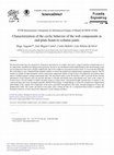 Research paper thumbnail of Characterization of the Cyclic Behavior of the Web Components in End-plate Beam-to-column Joints