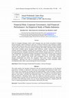 Research paper thumbnail of Financial Risk, Corporate Governance, And Financial Performance: An Empirical Study On Bank Indonesia