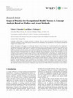 Research paper thumbnail of Scope of Practice for Occupational Health Nurses: A Concept Analysis Based on Walker and Avant Methods