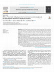 Research paper thumbnail of Effect of intermittent deployment of an electronic monitoring system on hand hygiene behaviors in healthcare workers