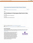 Research paper thumbnail of Vida Tank Mixtures for Postemergence Weed Control in Fallow