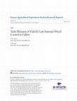 Research paper thumbnail of Tank Mixtures of Vida for Late Summer Weed Control in Fallow