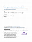 Research paper thumbnail of FirstAct for Efficacy in ACCase-Tolerant Grain Sorghum