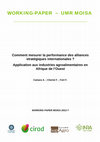 Research paper thumbnail of Comment mesurer la performance des alliances stratégiques internationales ? Application aux industries agroalimentaires en Afrique de l’Ouest