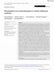 Research paper thumbnail of Phenobarbital versus benzodiazepines in alcohol withdrawal syndrome