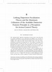 Research paper thumbnail of Linking Dispersion-Focalization Theory and the Maximum Utilization of the Available Distinctive Features Principle in a Perception- for-Action-Control Theory