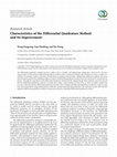 Research paper thumbnail of Characteristics of the Differential Quadrature Method and Its Improvement