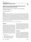 Research paper thumbnail of Axillary Recurrence in Sentinel Lymph Node-Negative Breast Cancer Patients in a Tertiary Referral Cancer Centre