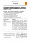 Research paper thumbnail of Investigation on the Performance of a Wickless-Heat Pipe Using Graphene Nanofluid for Passive Cooling System