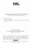 Research paper thumbnail of Improvement of technical efficiency of firm groups