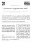 Research paper thumbnail of An extended Färe–Lovell technical efficiency measure