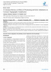 Research paper thumbnail of A Literature Review on Effects of Positioning and Early Ambulation on Coronary Angiography Complication