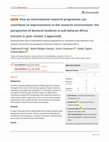 Research paper thumbnail of How research consortia can contribute to improvements in PhD students’ research environment and progress in sub-Saharan African countries