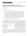 Research paper thumbnail of Humiliation and human rights in diverse societies: Forgiveness and other solutions from cross-cultural research